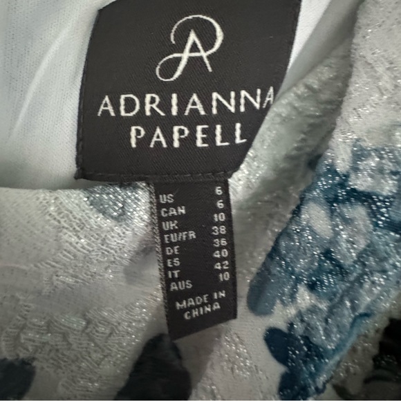 Adrianna Papele blue floral gown. Tags still attached. - Picture 2 of 4